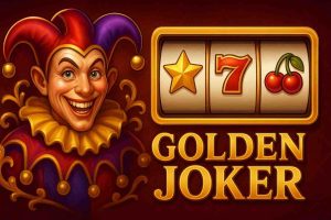 golden joker slot com símbolos clássicos e curingas dourados na tela